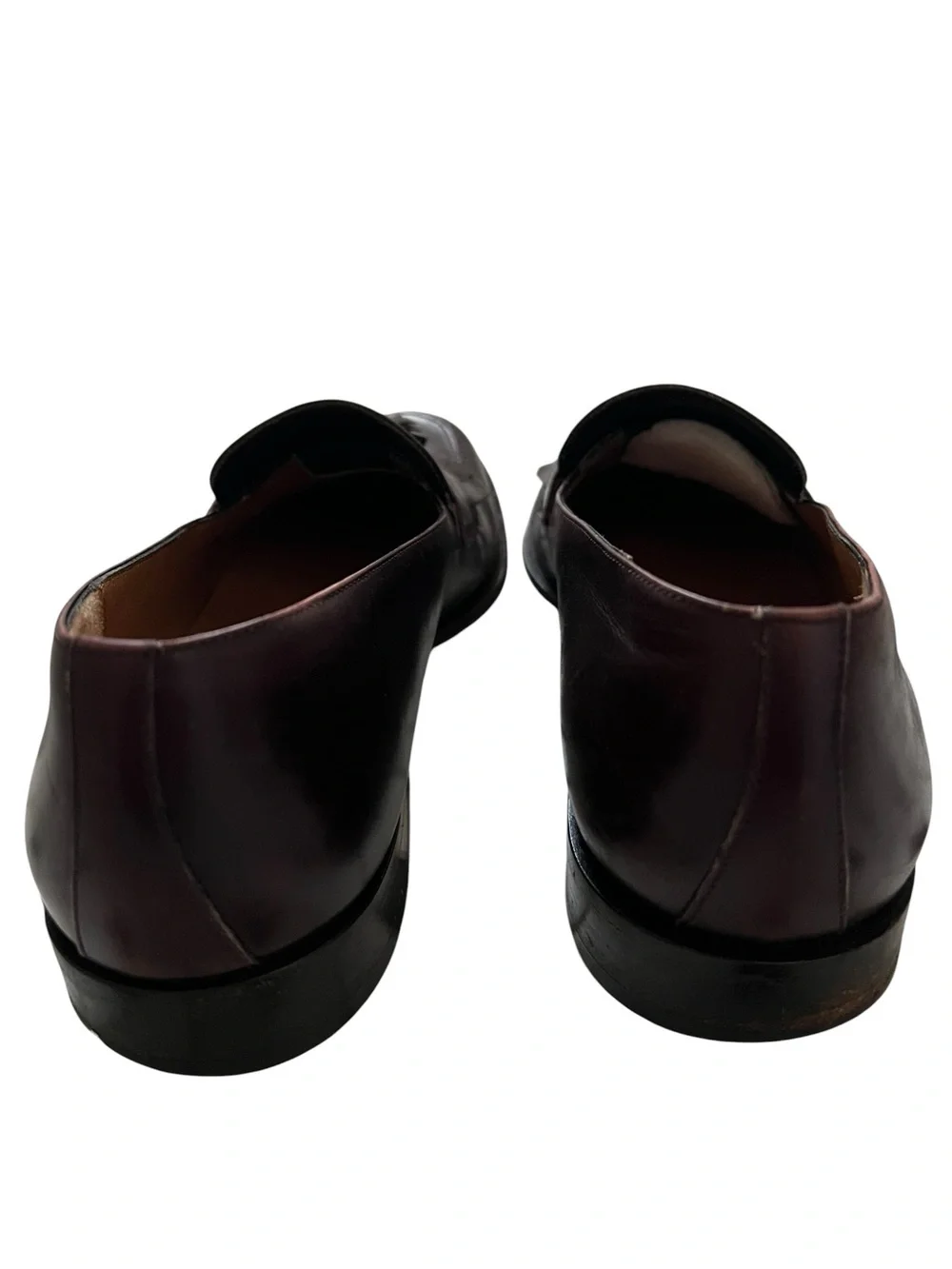 Salvatore Ferragamo Tassel Slip On Loafers Brown Leather Mens Dress Shoes 10.5 B